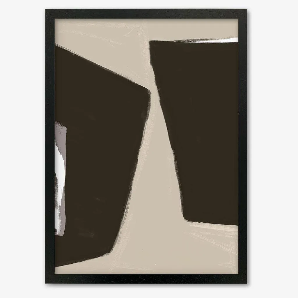 Abstract Beige 2 Framed Print