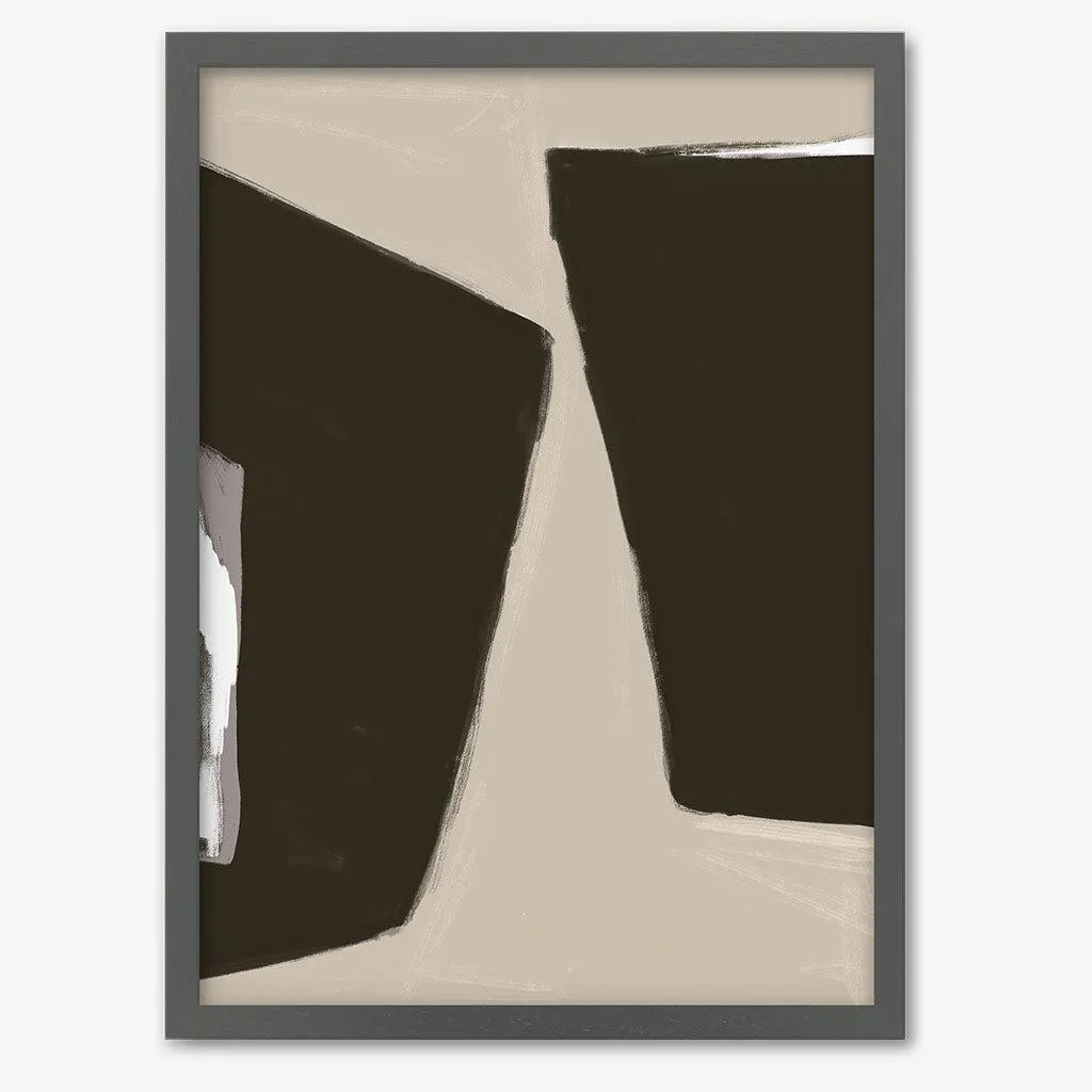 Abstract Beige 2 Framed Print