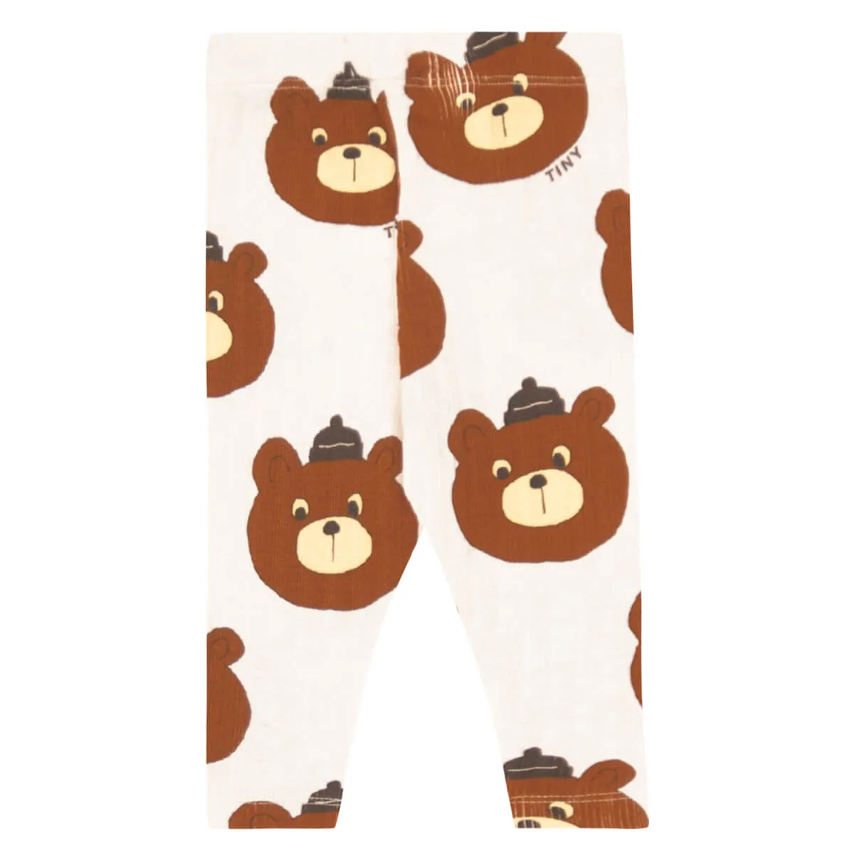 Bears Baby Pant in Light Cream Heather by Tinycottons