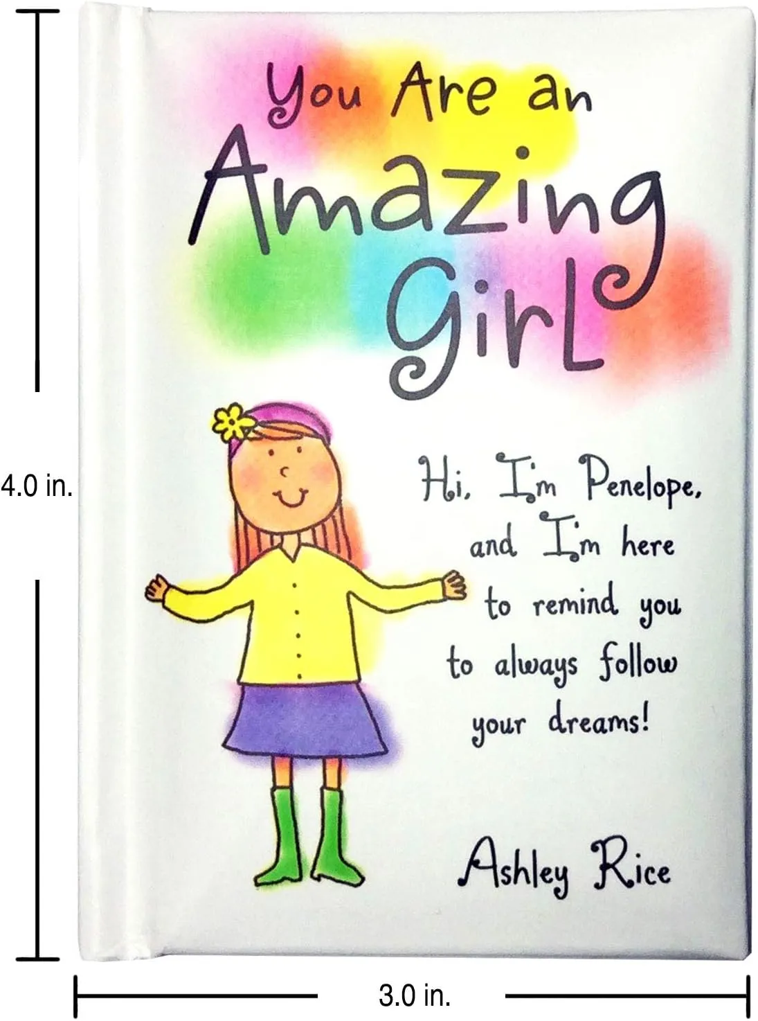 Blue Mountain Arts Mini Book (You Are an Amazing Girl)Birthday Gift, Just Because Gift, or Stocking Stuffer for Daughter, Granddaughter, Big Sister, or Little Sister by Ashley Rice, 4 x 3 in.