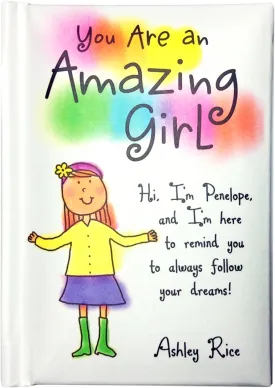 Blue Mountain Arts Mini Book (You Are an Amazing Girl)Birthday Gift, Just Because Gift, or Stocking Stuffer for Daughter, Granddaughter, Big Sister, or Little Sister by Ashley Rice, 4 x 3 in.