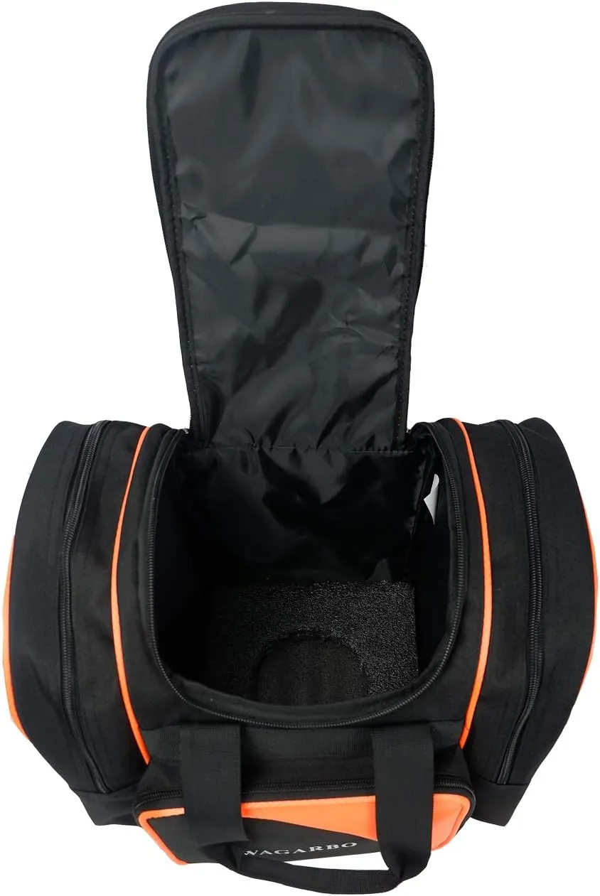 Bowling Bag for Single Ball - Single Ball Tote Bag with Padded Ball Holder - Fits a Single Pair of Bowling Shoes Up to Mens Size 14