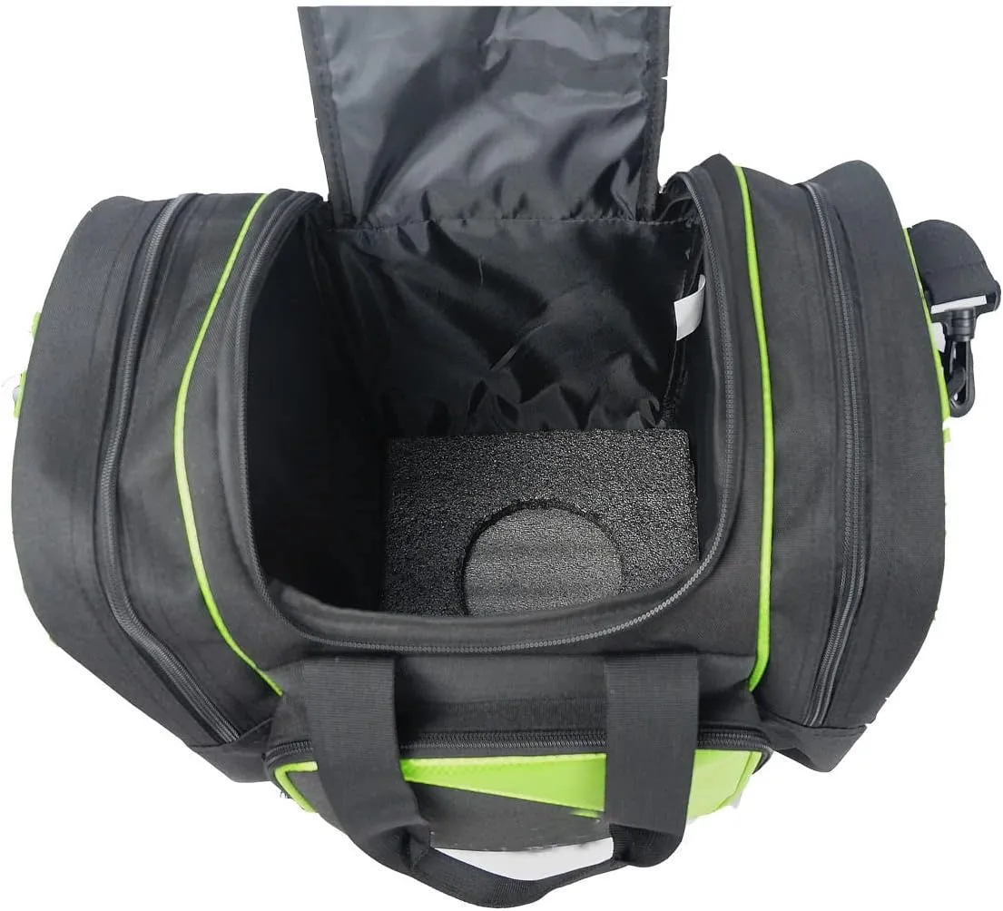 Bowling Bag for Single Ball - Single Ball Tote Bag with Padded Ball Holder - Fits a Single Pair of Bowling Shoes Up to Mens Size 14