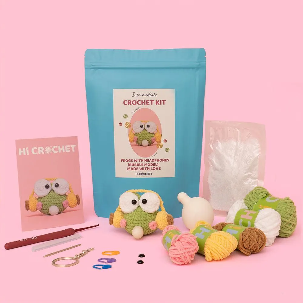 Bubble Frog Crochet Kit With Headphones