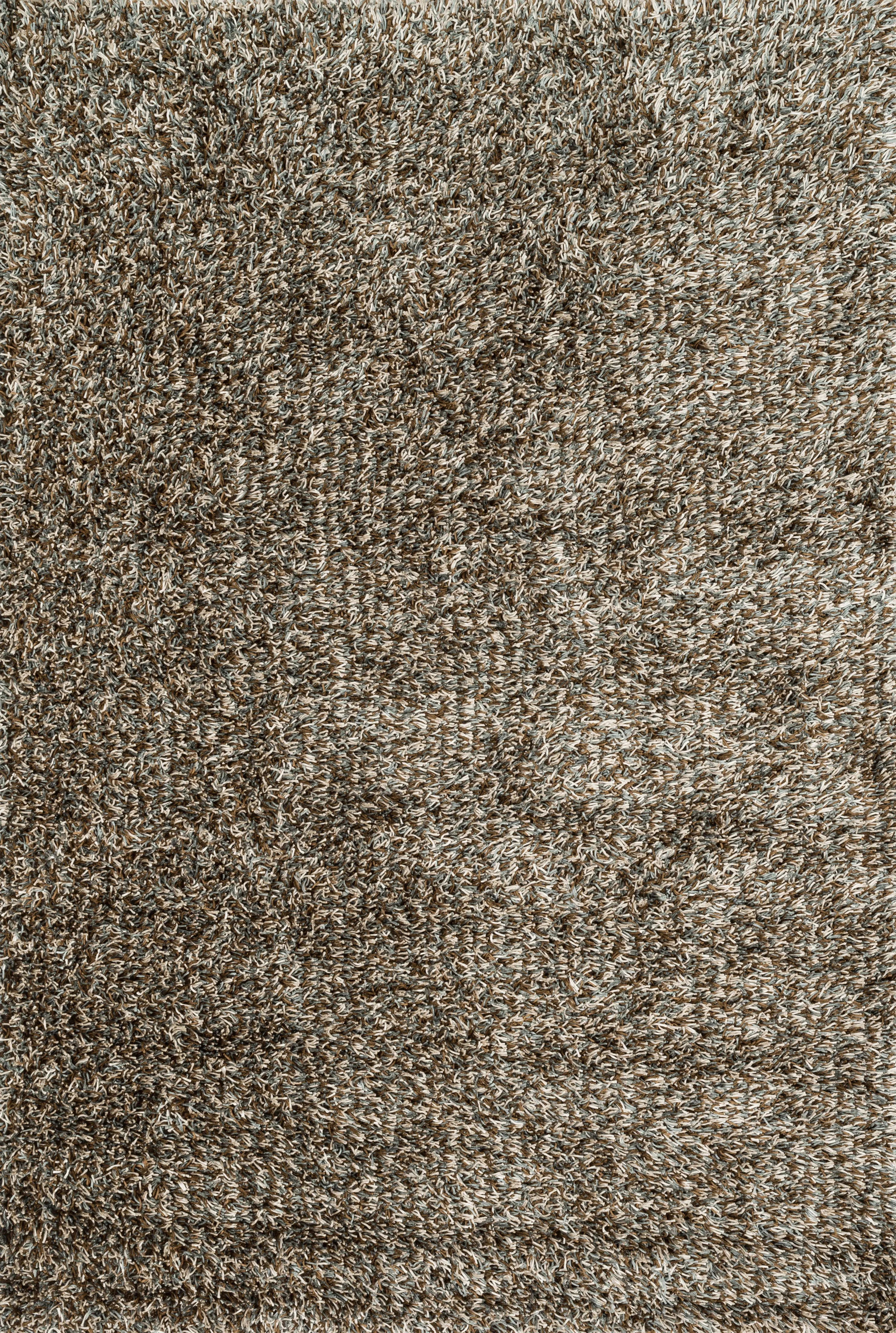 Carrera Shag Rug in Blue & Mocha