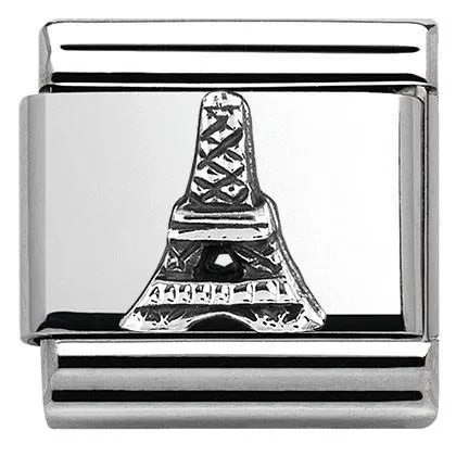 Classic MONUMENTS RELIEF Silver 925 Eiffel Tower