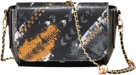 Crossbody Bags for Women Trendy Women's Black Shoulder Bag Small PU Leather Flap Cross Body Bag Handbags
