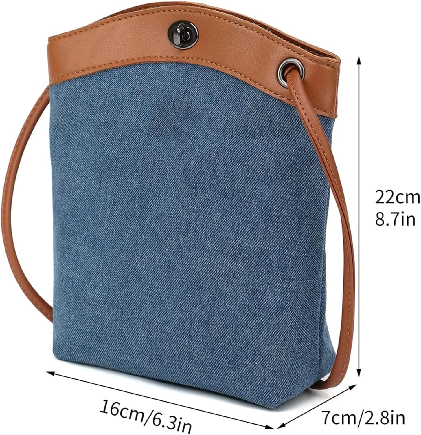 Crossbody Purses for Women Trendy Denim Small Cross Body Bag for Cell Phone Wallet