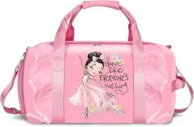 Dance Bag Girls, Cute Duffle bag for Girls, Gymnastics Sports Bag for Kids with Shoe Compartments