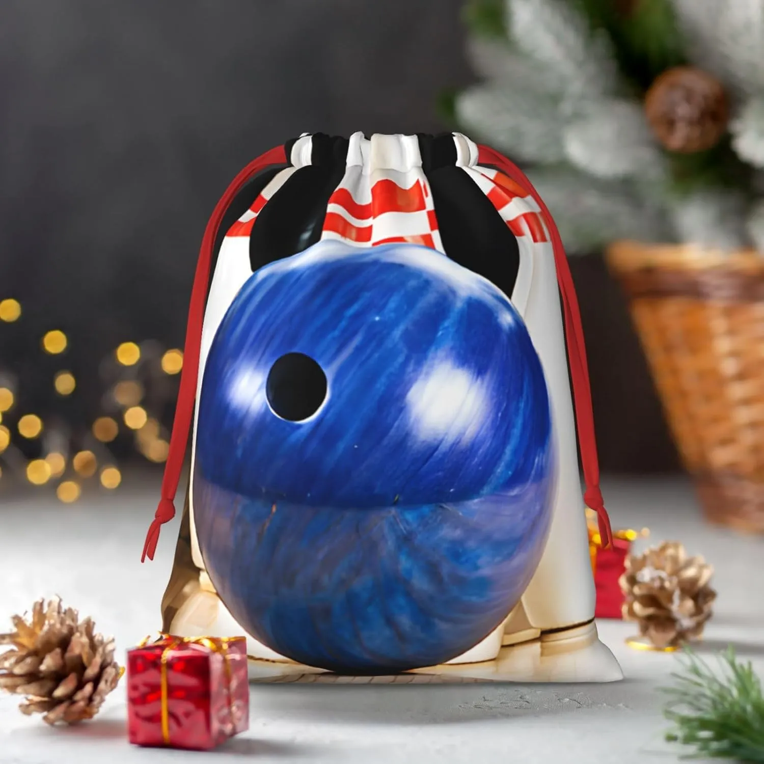 ESASAM Bowling Ultra Soft Velvet Gift Bag, Stylish Design, Preferred For Holidays