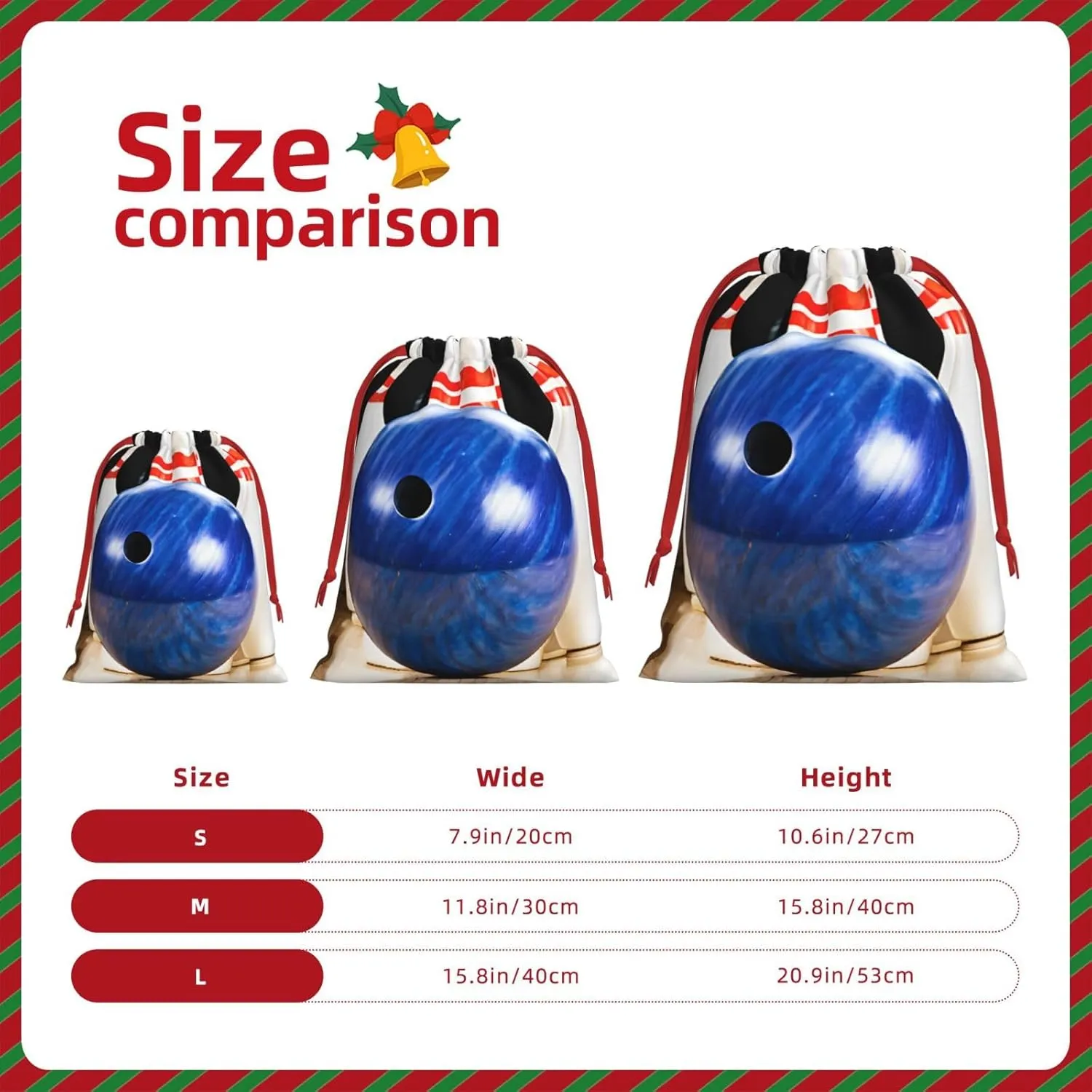 ESASAM Bowling Ultra Soft Velvet Gift Bag, Stylish Design, Preferred For Holidays