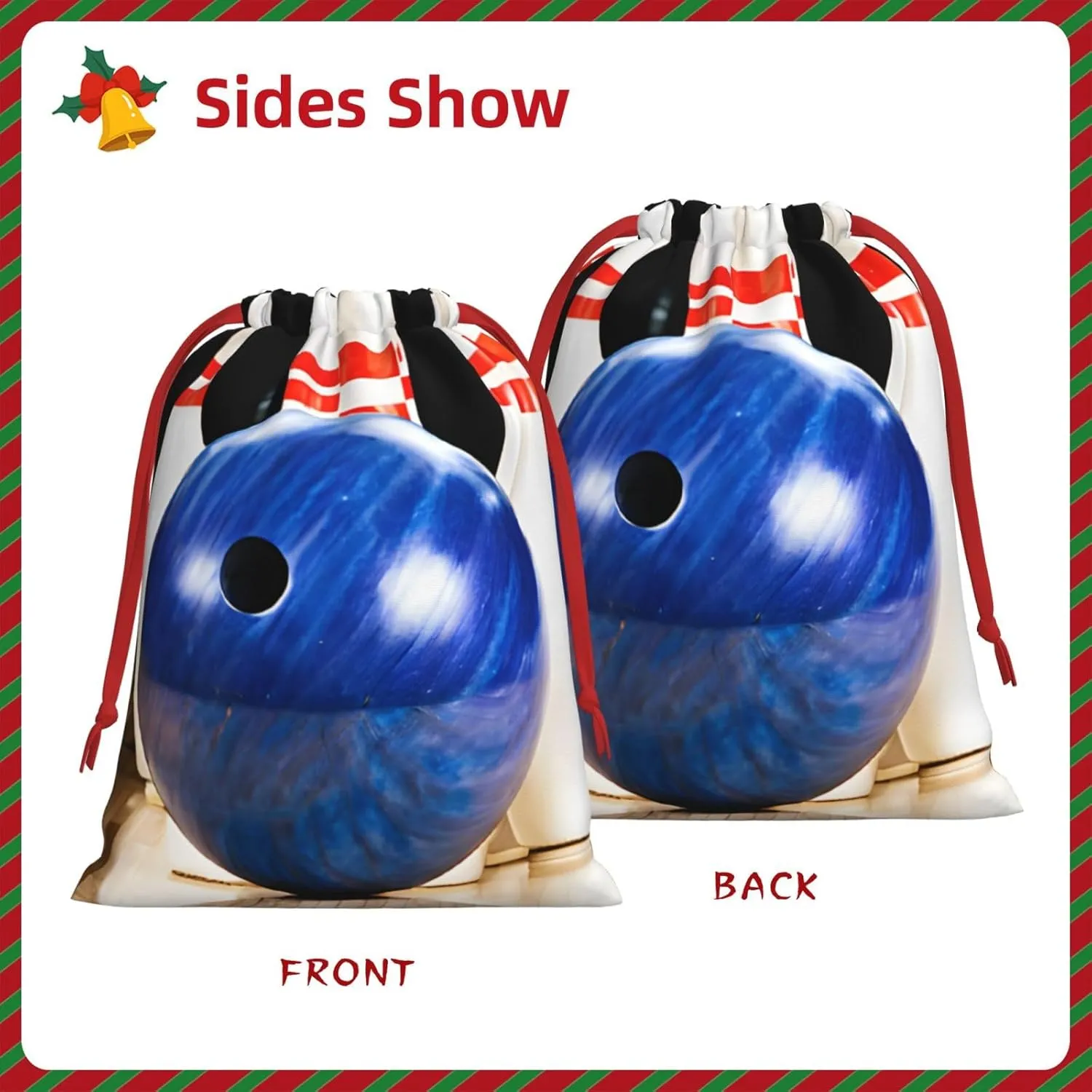 ESASAM Bowling Ultra Soft Velvet Gift Bag, Stylish Design, Preferred For Holidays