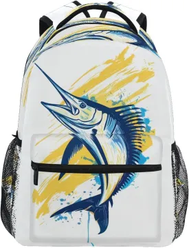 Fish Backpack for School Lightweight Backpack for Boys Girls Schoolbag Bookbag for Kids