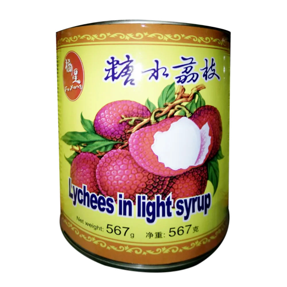 FU XING Lychees In Light Syrup 567g