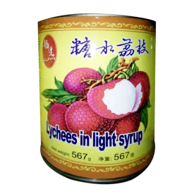 FU XING Lychees In Light Syrup 567g