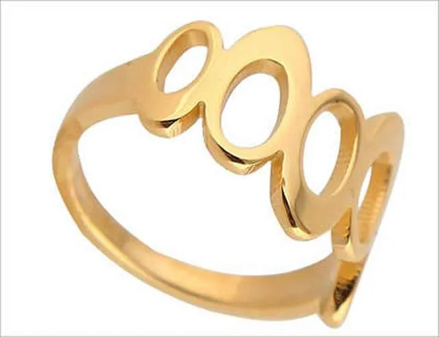 GOLD OVAL RING