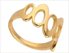 GOLD OVAL RING
