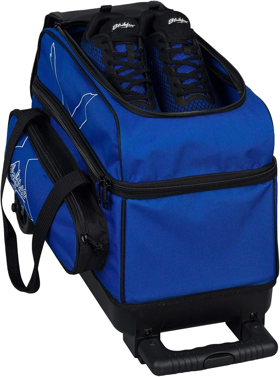 KR Strikeforce Hybrid X Double Roller Bowling Bag - Holds Two Balls, Shoes, Cleaners & Accessories - Multiple Colors