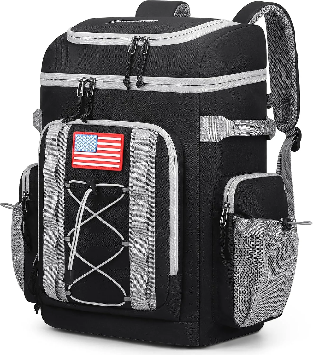 Maelstrom Backpack Cooler,Soft Lightweight Leakproof Cooler Backpack,35 Can Insulated Cooler Bag,Keeps 35 Cans Hot/Cold for Up to 16 Hours,Waterproof Lunch Bag for Men Women-Black