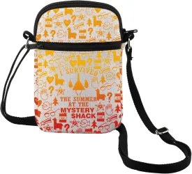 MEIKIUP Mystery Shack Shoulder Bag Cartoon TV Series Inspired Gift I Survived the Summer at the Mystery Shack Crossbody Bag