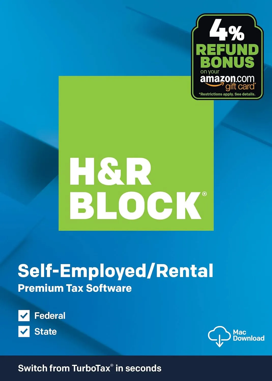 [OLD VERSION] H&R Block Tax Software Premium 2019 [Amazon Exclusive] [Mac Download]