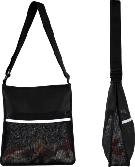 Semi Transparent Mesh Bags Cross Body See Through Shoulder Bag for Men Women College Students Sports Events Seashell Beach Mushroom Foraging