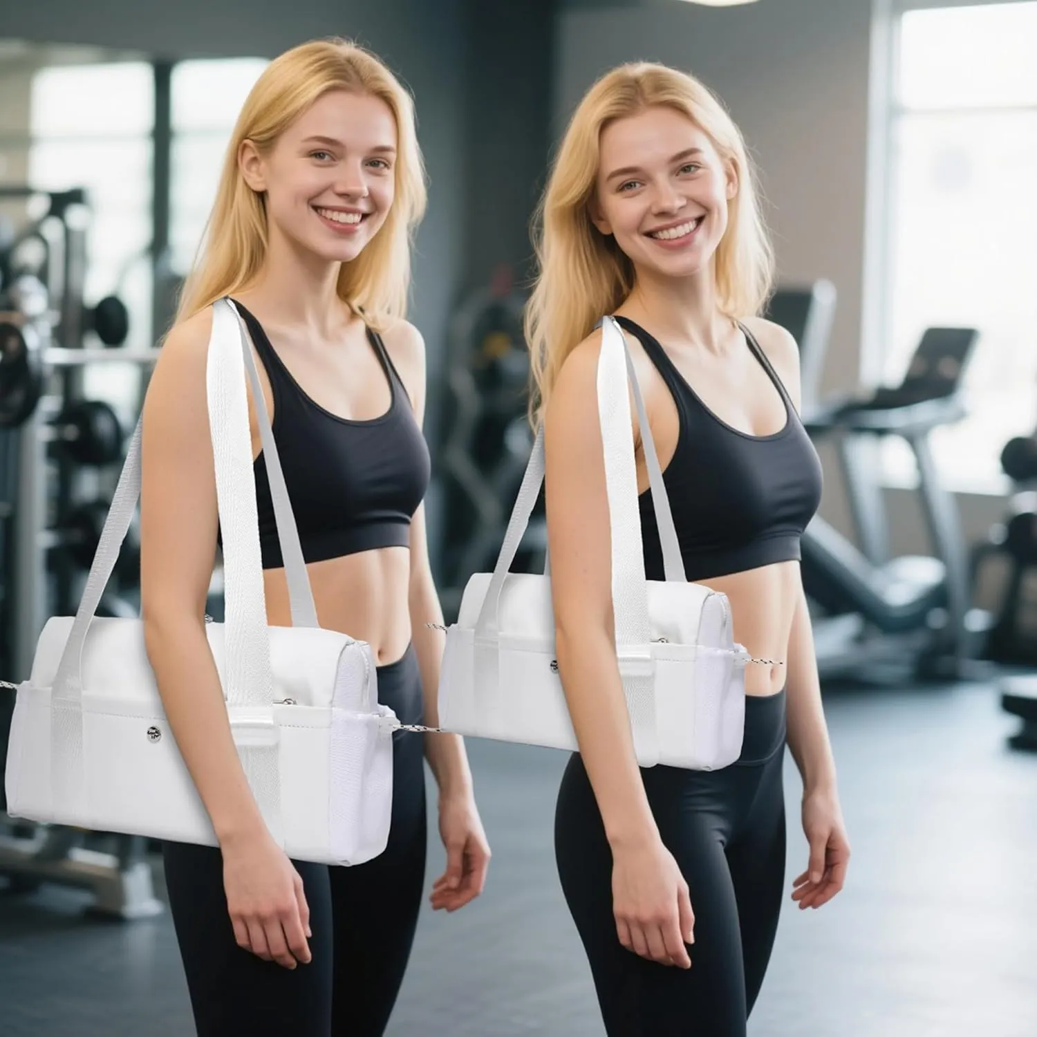 Small Gym Bag For Women Mini Gym Duffle Bag with Wet Compartment Waterproof SportsBlack Small