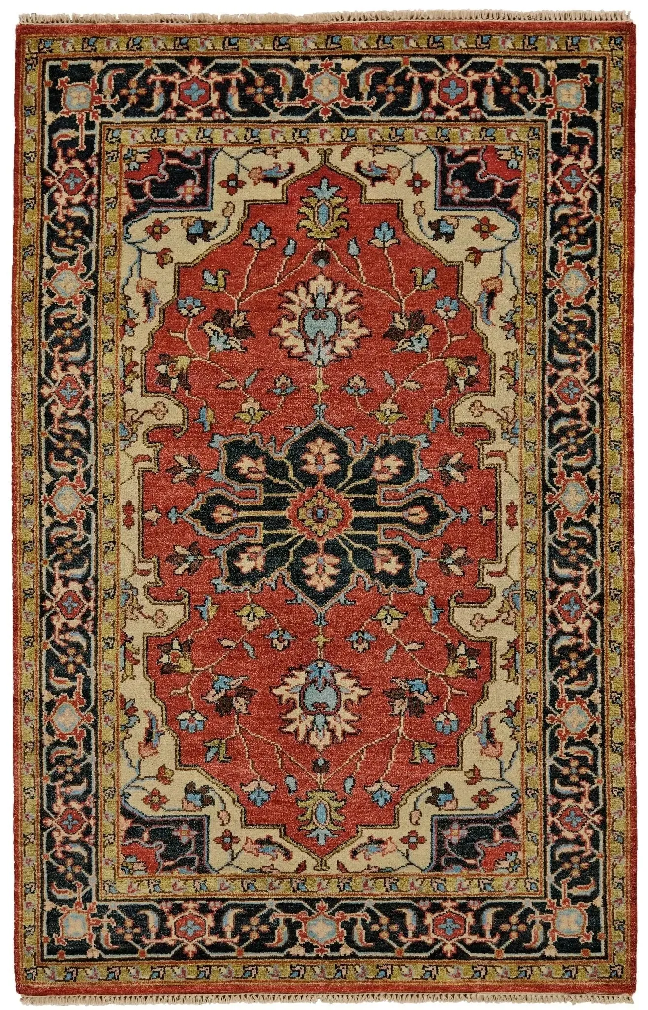 Ustad 5226112F Red/Orange Rug