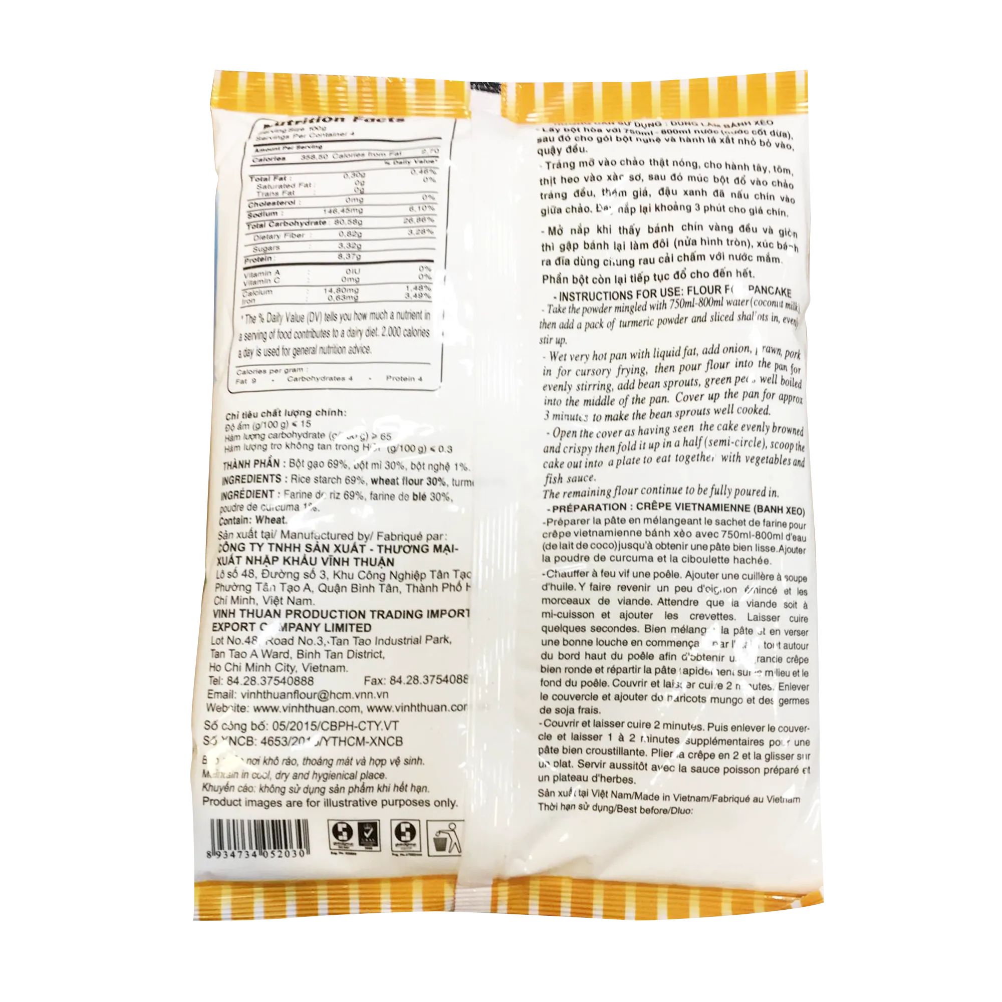Vinh Thuan Flour For Pancake (Bot Banh Xeo) 400g