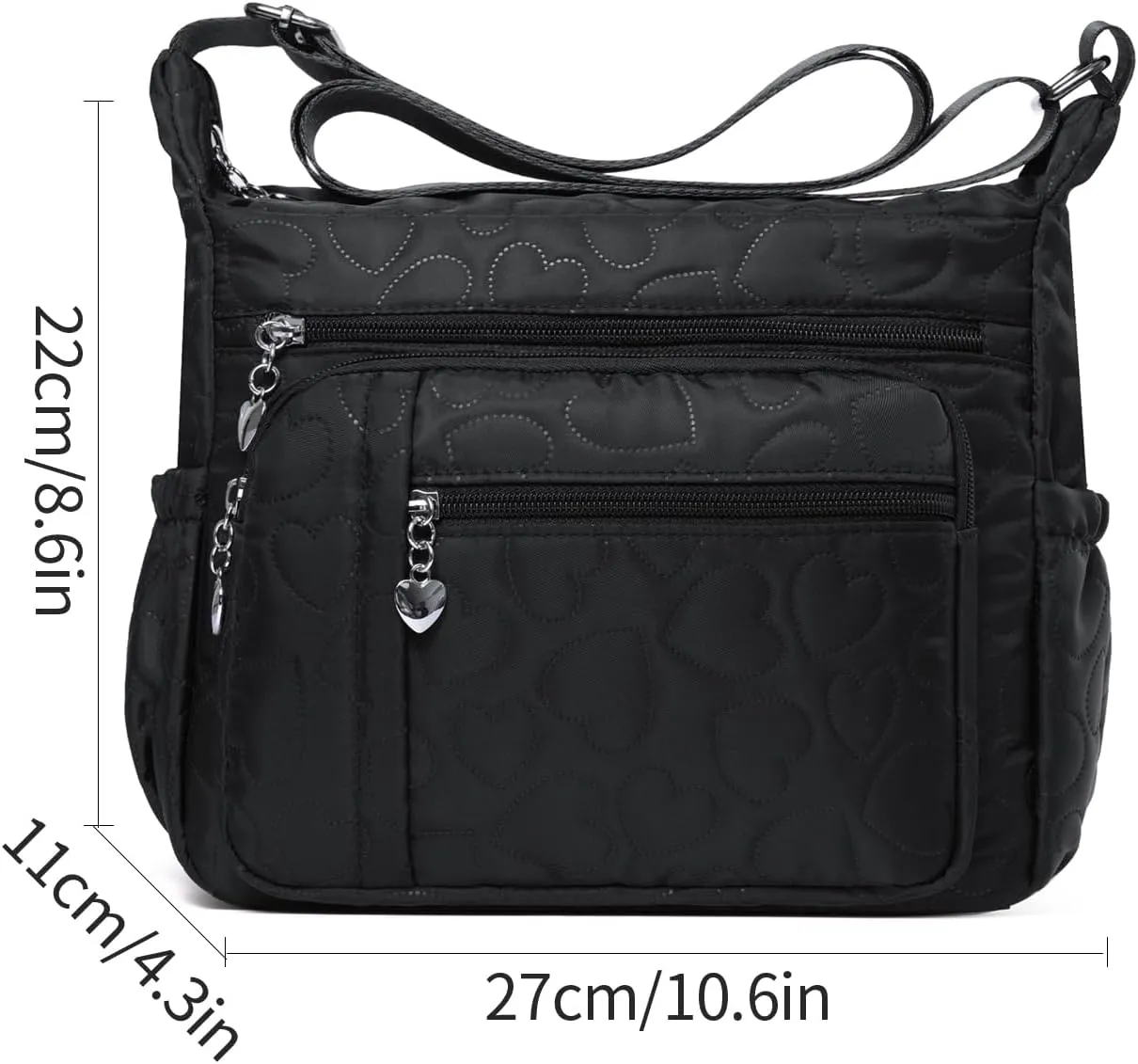 Women Shoulder Handbag Roomy Multiple Pockets Bag Ladies Crossbody Purse Tote Top Handle Satchel